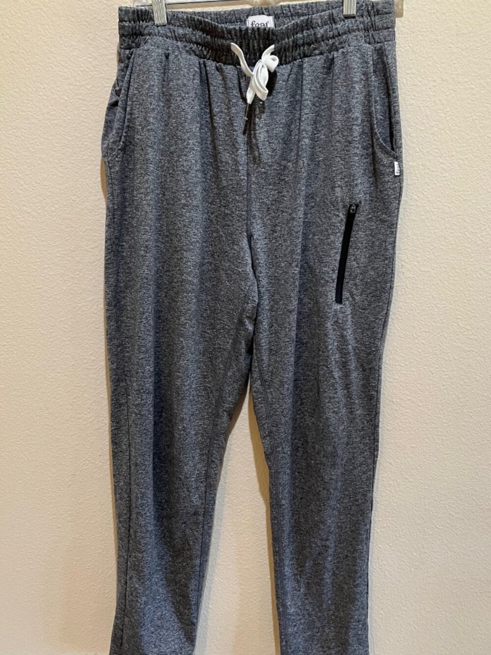 FEAT Roam Performance Joggers Men's M Gray Heather Drawstring Athletic Pants